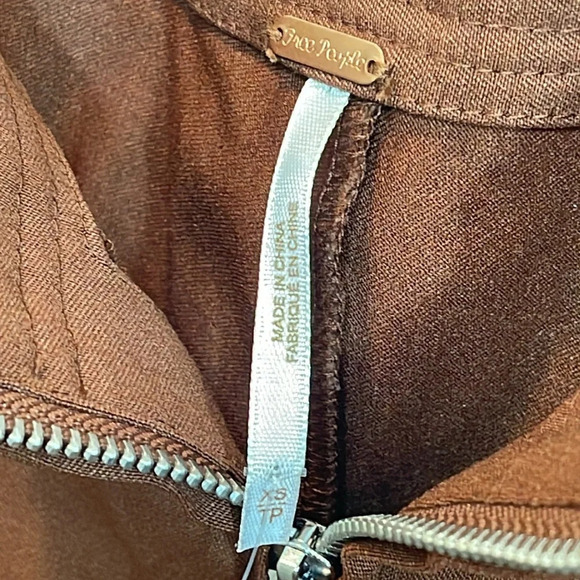 Free People Go For That Slim Flare Pants in bronze size XS - Picture 4 of 7